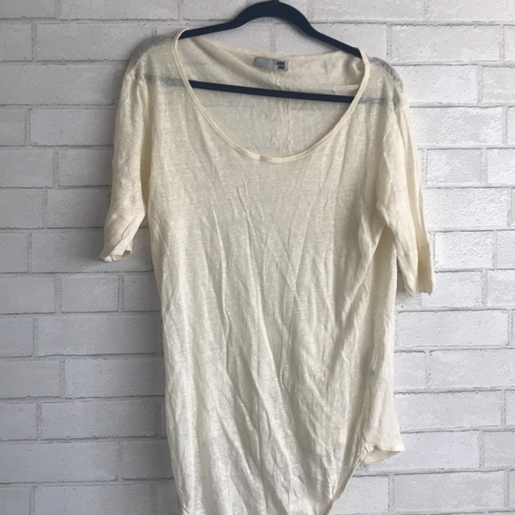 Anine Bing Tops - Anine Bing White Linen Top